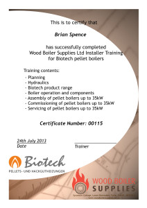 Biotech Training Record